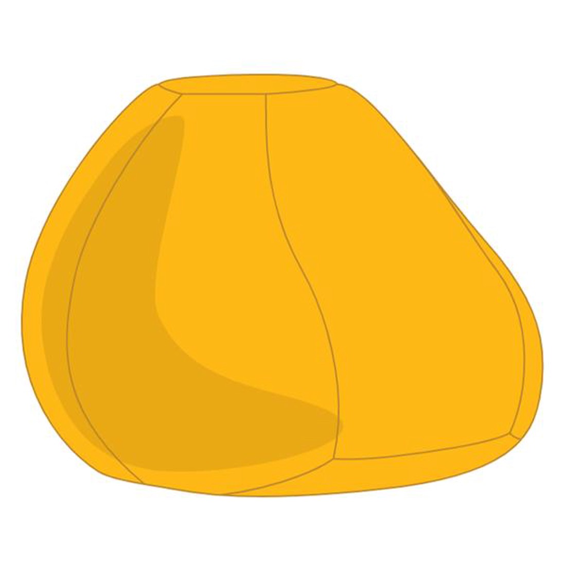 Sárga Babzsák Puff Huzat -  - Meska.hu