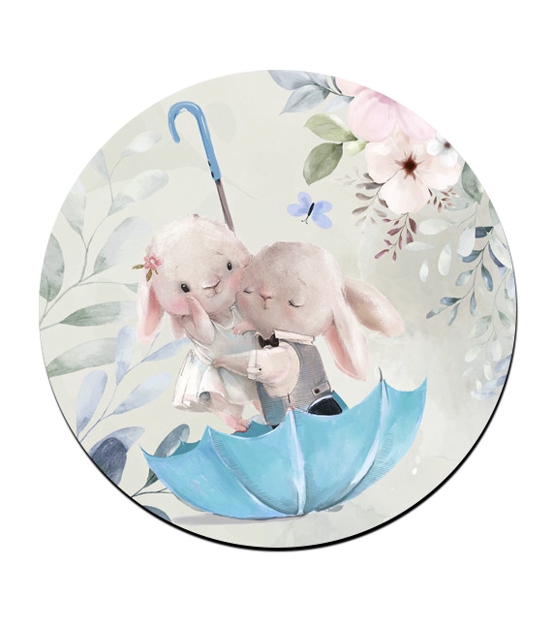 Esernyős nyuszi szerelem mintás bögre alátét -  - Meska.hu