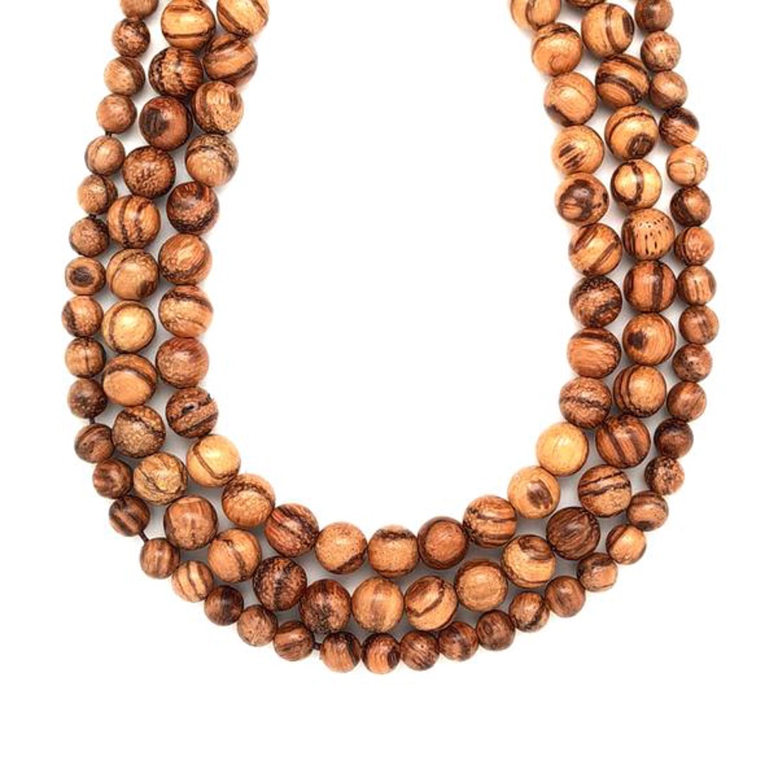 Fa golyó bambusz AB 10mm  ékszerkészítő alapanyag (füzér) - kellékek & szerszámok - ásvány alapanyag - ásványfüzér - Meska.hu