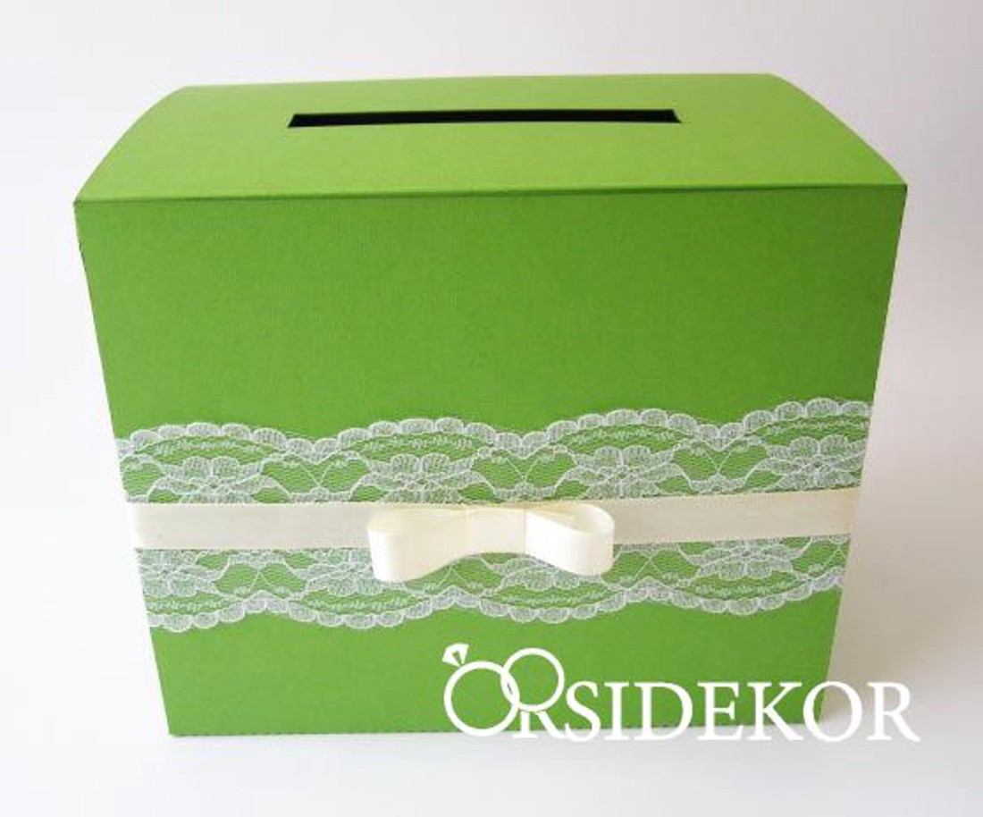 Zöld nászajándékgyűjtő doboz / persely csipkével és masnival - esküvő - emlék & ajándék - nászajándék - esküvői pénzátadó doboz - Meska.hu Zöld nászajándékgyűjtő doboz / persely csipkével és masnival - esküvő - emlék & ajándék - nászajándék - esküvői pénzátadó doboz - Meska.hu