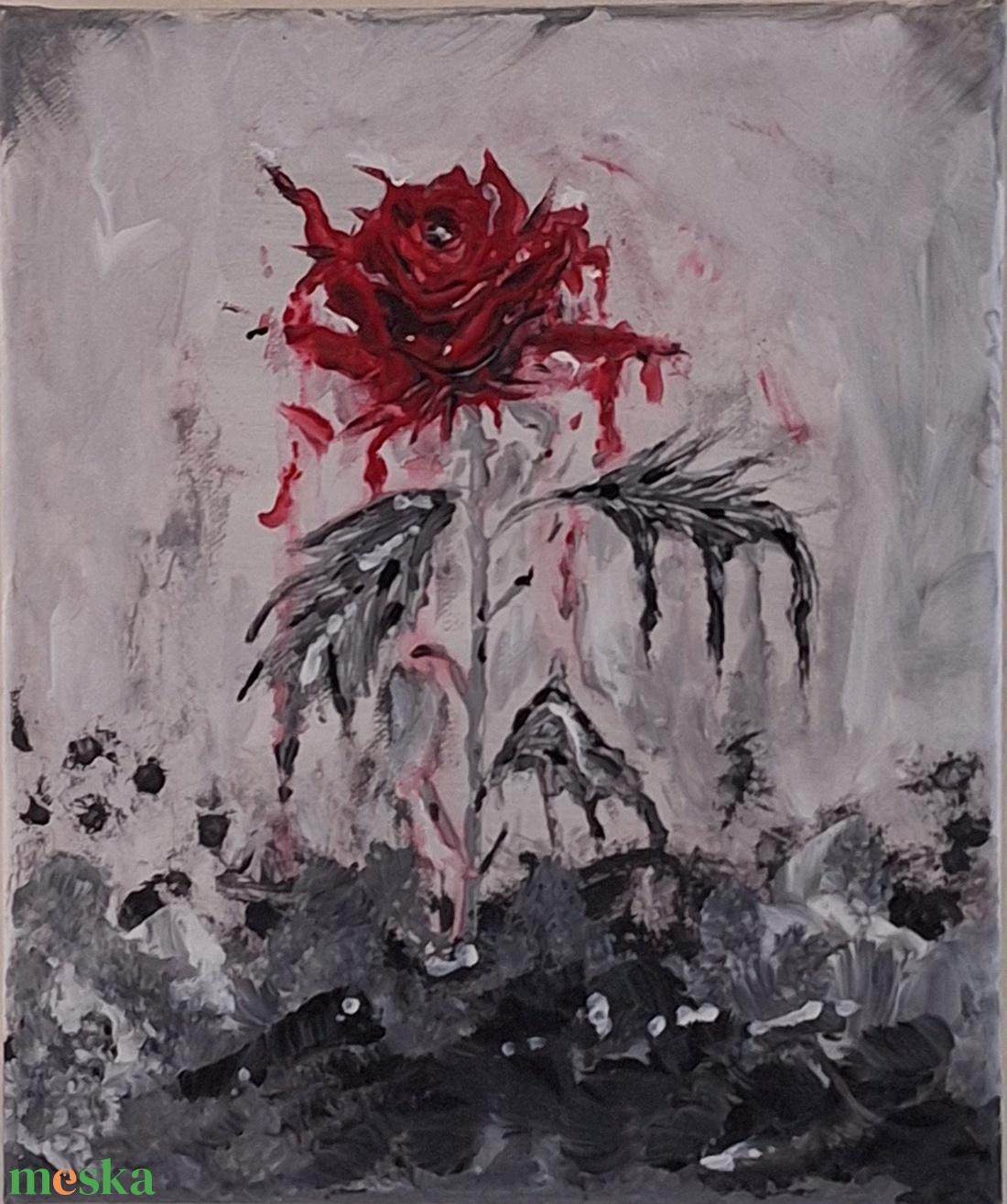 Elmúlás - művészet - festmény - akril - Meska.hu