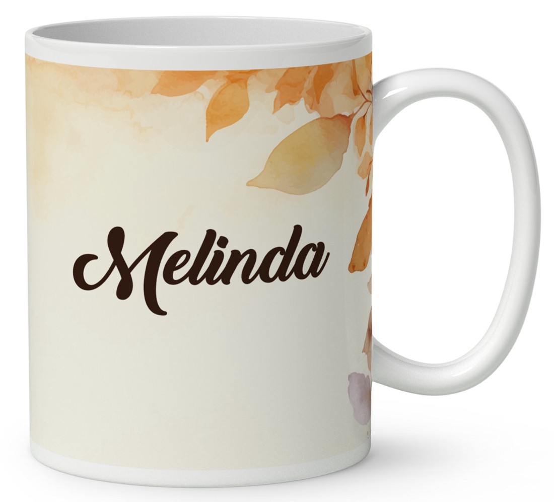 Névvel kérhető - Kacagó őszi manó lány mintás bögre - otthon & életmód - konyhafelszerelés, tálalás - tálalás - bögre & csésze - Meska.hu