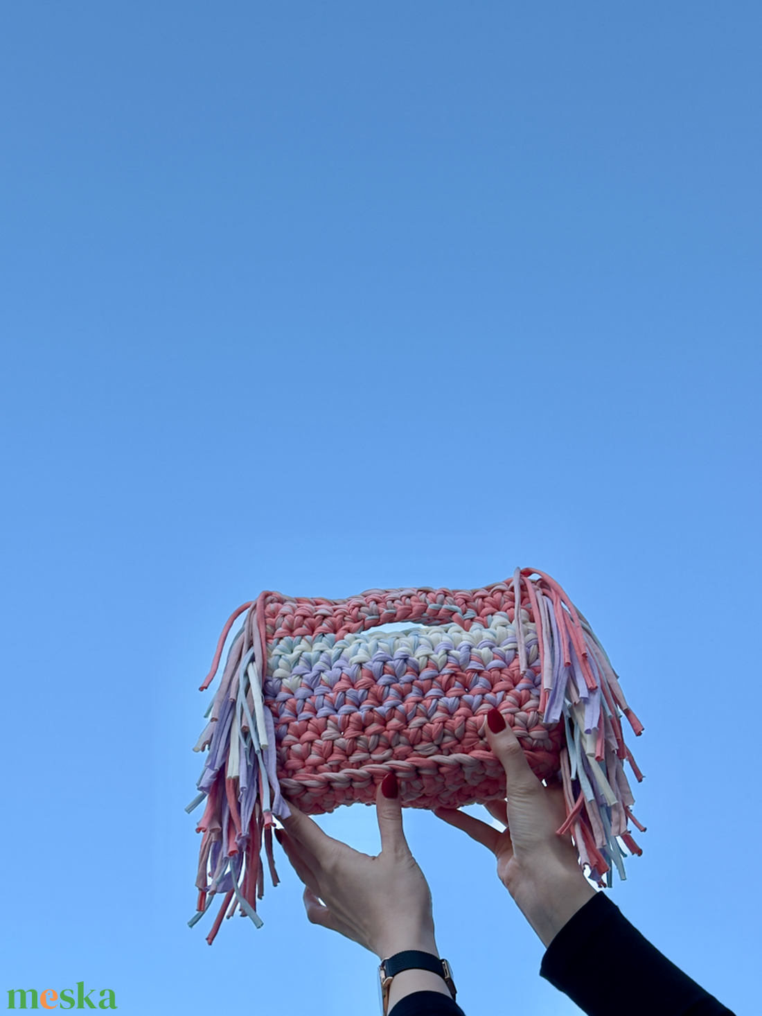 Horgolt kistáska - táska & tok - kézitáska & válltáska - kézitáska - Meska.hu