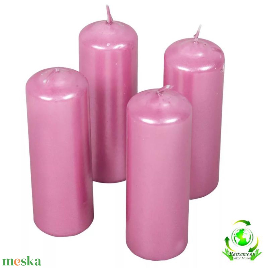 Metál henger gyertya szett 40x120mm - rózsaszín - kellékek & szerszámok - dekorációs kellékek - dekorációs gyertya - Meska.hu Metál henger gyertya szett 40x120mm - rózsaszín - kellékek & szerszámok - dekorációs kellékek - dekorációs gyertya - Meska.hu