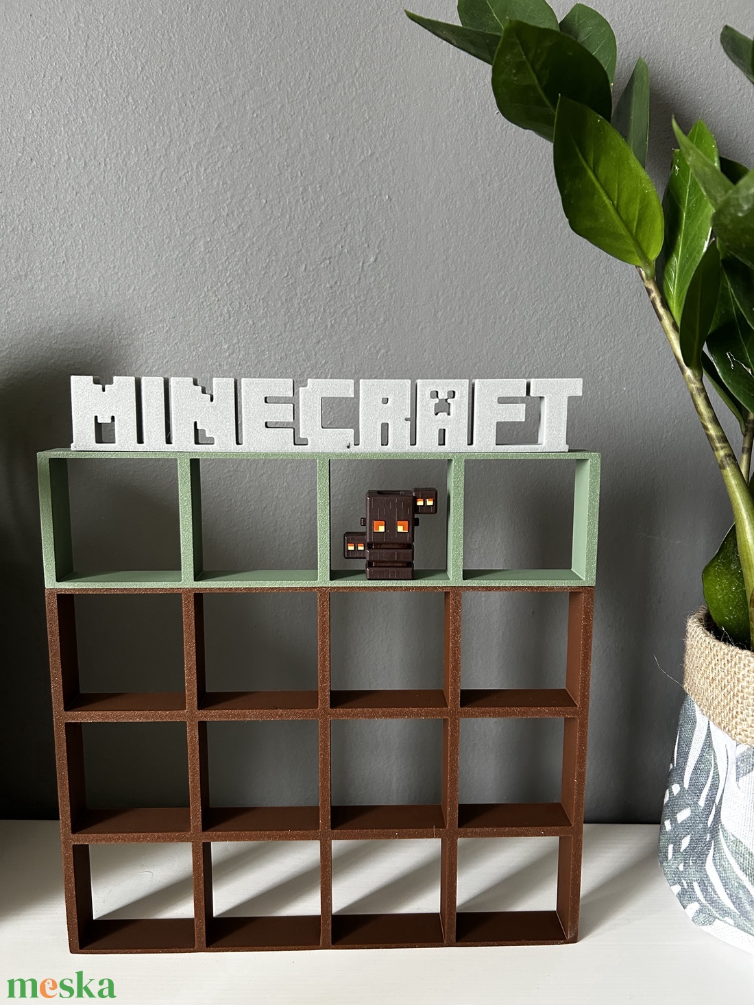 Minecraft figura tartó - baba - mama - babaszobabútor - játéktároló - Meska.hu