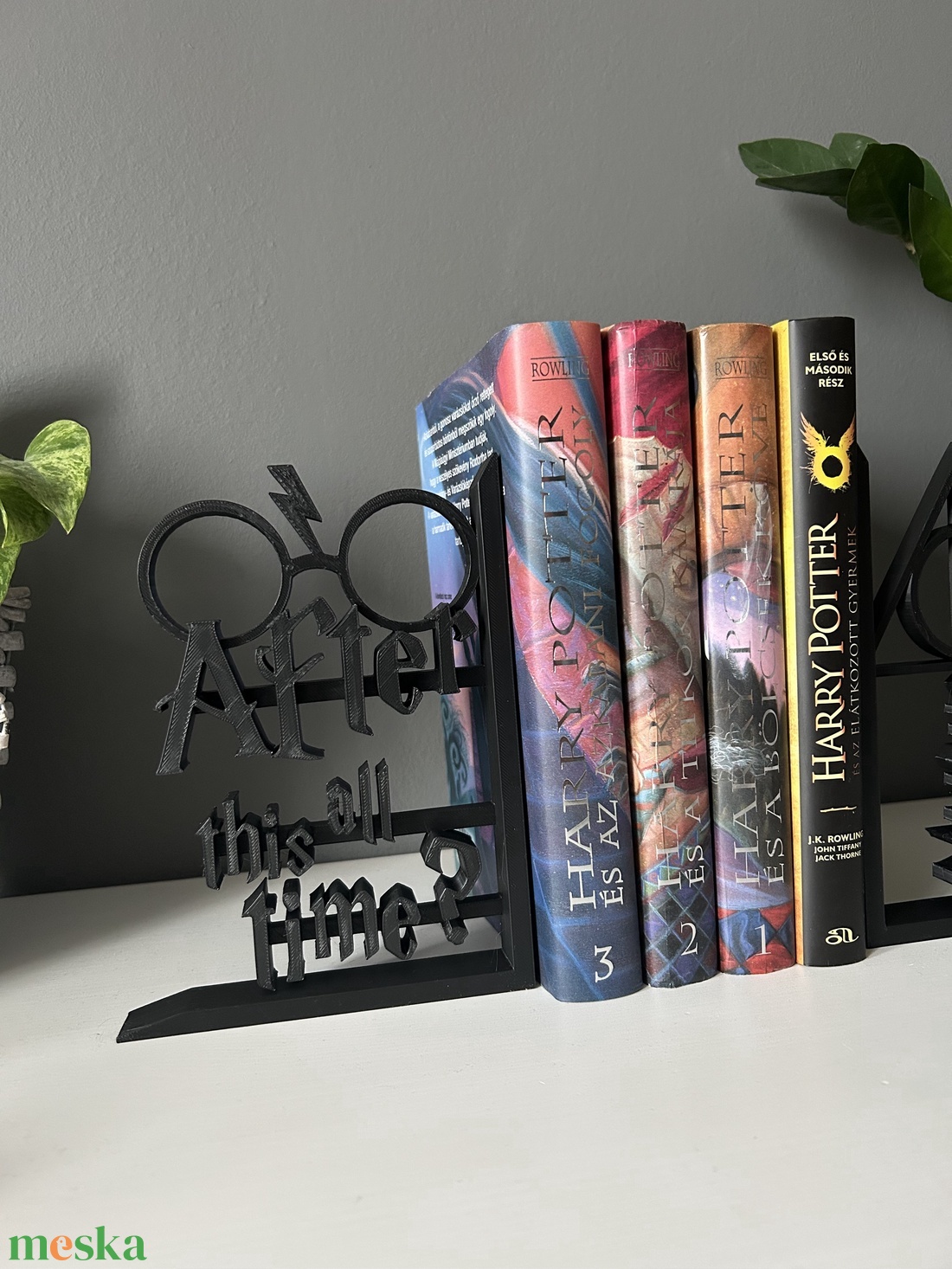 Harry Potter könyvtámasz - otthon & életmód - dekoráció - asztal és polc dekoráció - könyvtámasz - Meska.hu