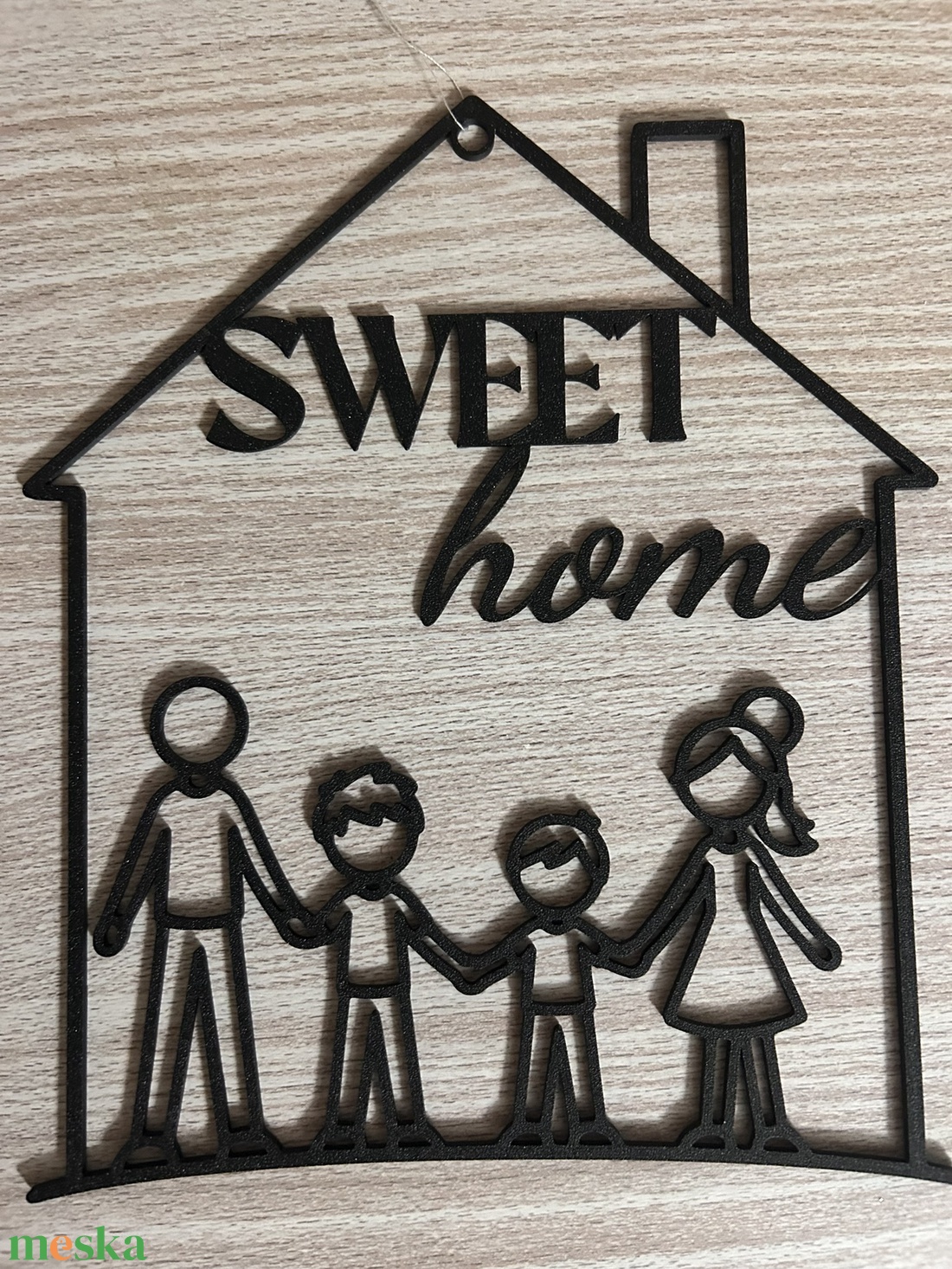Sweet home-családi ajtódísz egyedi elképzelés alapján is  - otthon & életmód - dekoráció - ajtó- és ablak dekoráció - ajtódísz & kopogtató - Meska.hu