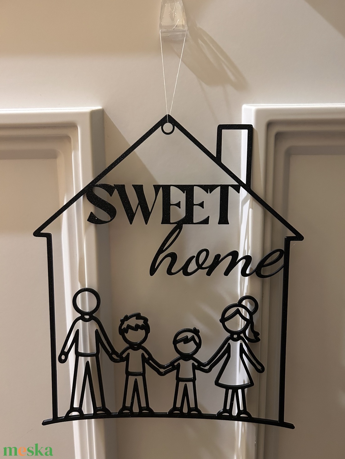 Sweet home-családi ajtódísz egyedi elképzelés alapján is  - otthon & életmód - dekoráció - ajtó- és ablak dekoráció - ajtódísz & kopogtató - Meska.hu