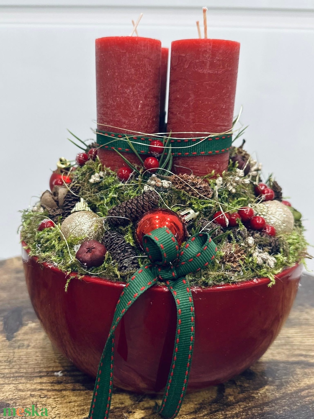 Adventi koszorú - karácsony - adventi díszek - adventi gyertyadíszek és koszorúdíszek - Meska.hu