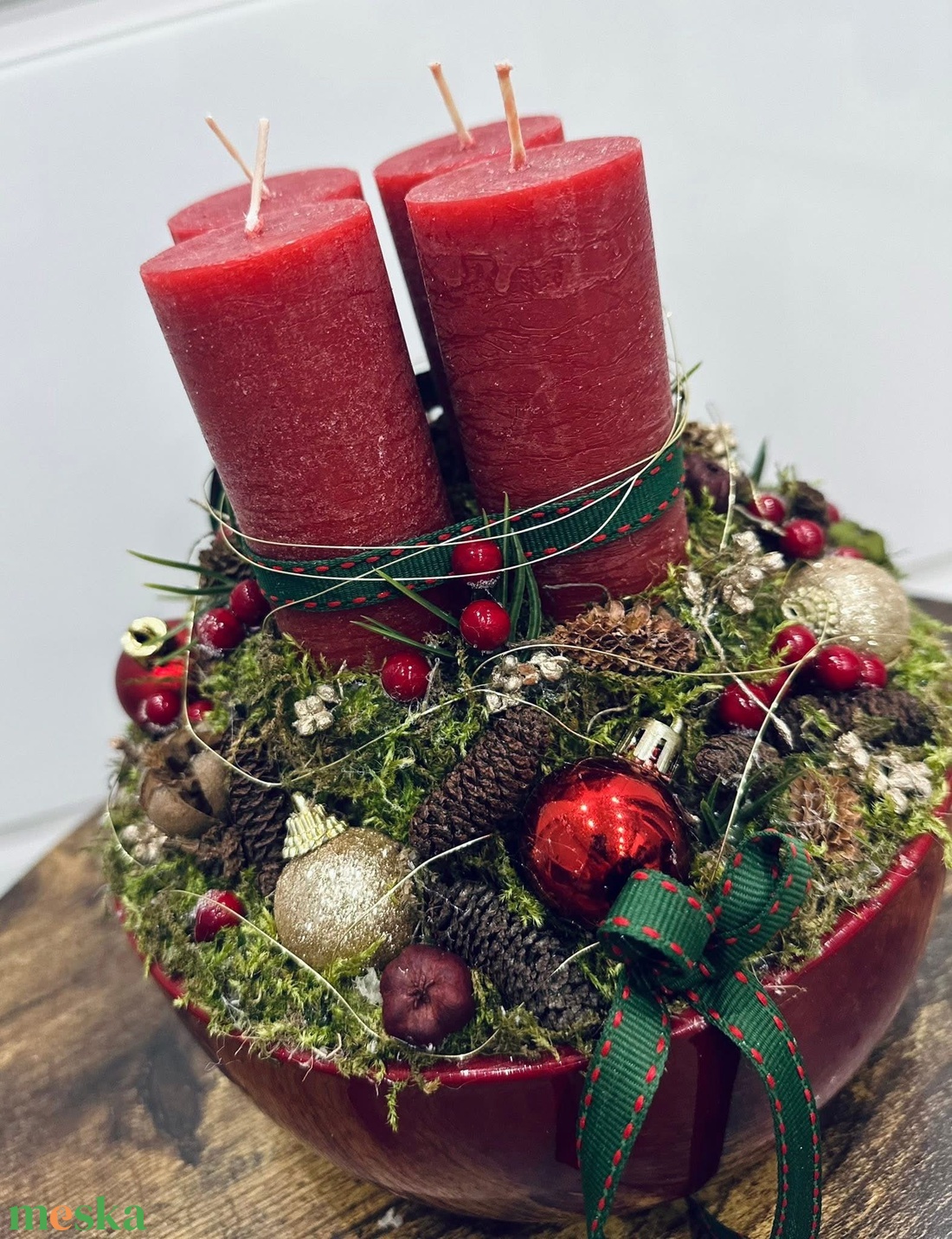 Adventi koszorú - karácsony - adventi díszek - adventi gyertyadíszek és koszorúdíszek - Meska.hu