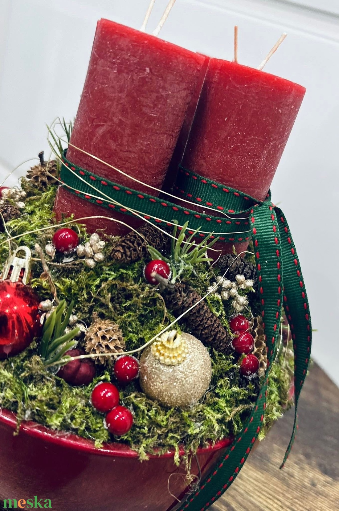 Adventi koszorú - karácsony - adventi díszek - adventi gyertyadíszek és koszorúdíszek - Meska.hu