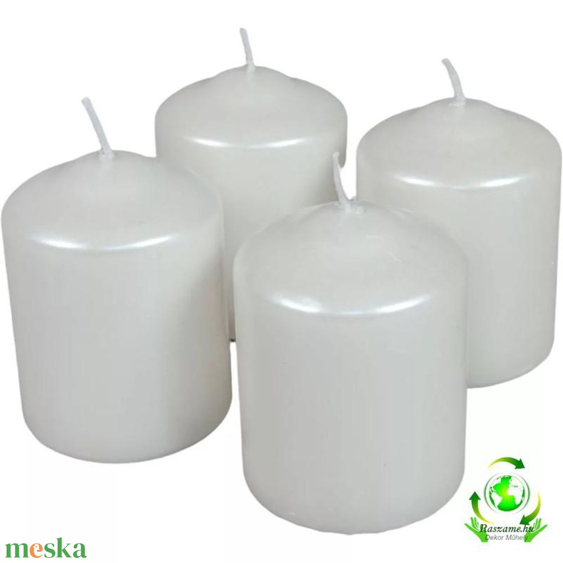 Metál henger gyertya szett 60x80mm - fehér - kellékek & szerszámok - dekorációs kellékek - dekorációs gyertya - Meska.hu Metál henger gyertya szett 60x80mm - fehér - kellékek & szerszámok - dekorációs kellékek - dekorációs gyertya - Meska.hu