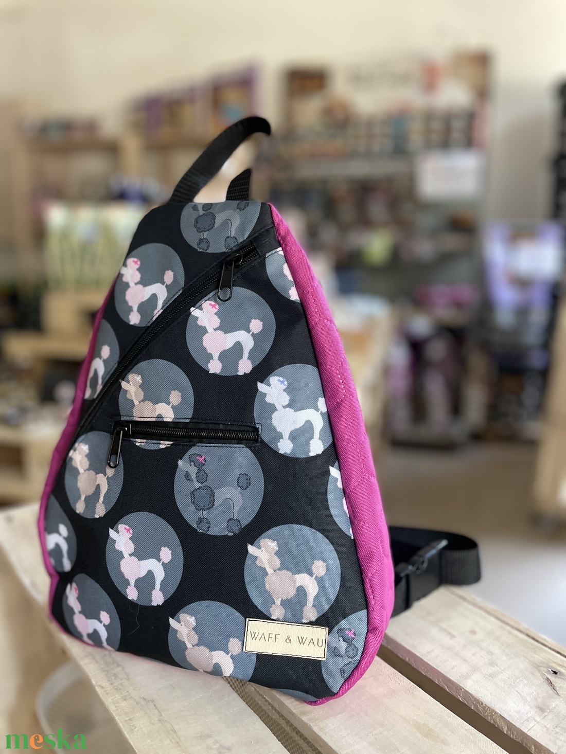 Kutyás válltáska - táska & tok - kézitáska & válltáska - vállon átvethető táska - Meska.hu