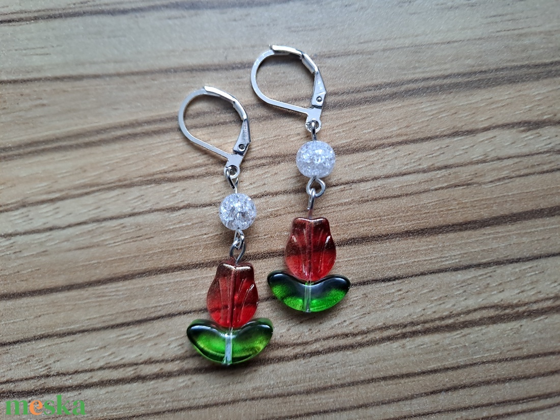 Könnyű nyári tulipán fülbevaló - ékszer - fülbevaló - lógó fülbevaló - Meska.hu Könnyű nyári tulipán fülbevaló - ékszer - fülbevaló - lógó fülbevaló - Meska.hu