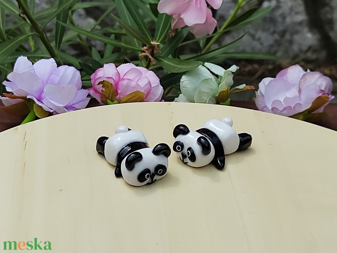 Hason panda gyurma asztal barát - otthon & életmód - dekoráció - asztal és polc dekoráció - asztaldísz - Meska.hu