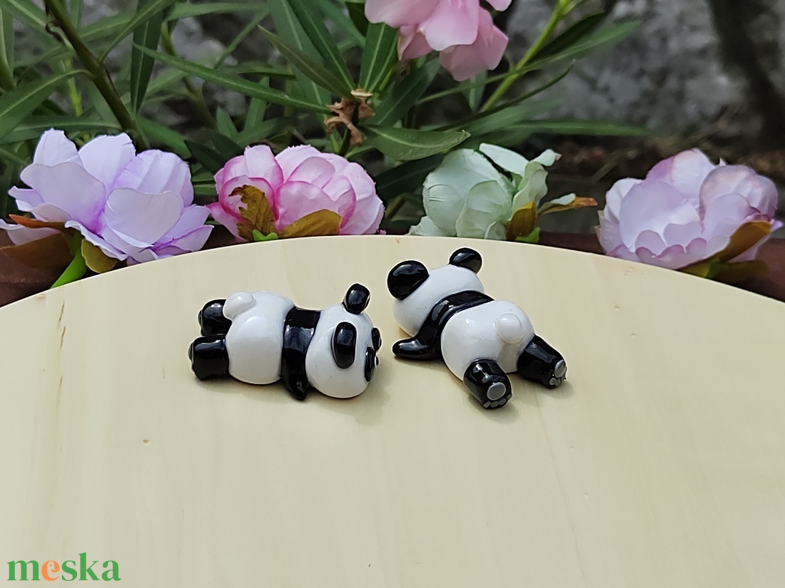 Hason panda gyurma asztal barát - otthon & életmód - dekoráció - asztal és polc dekoráció - asztaldísz - Meska.hu
