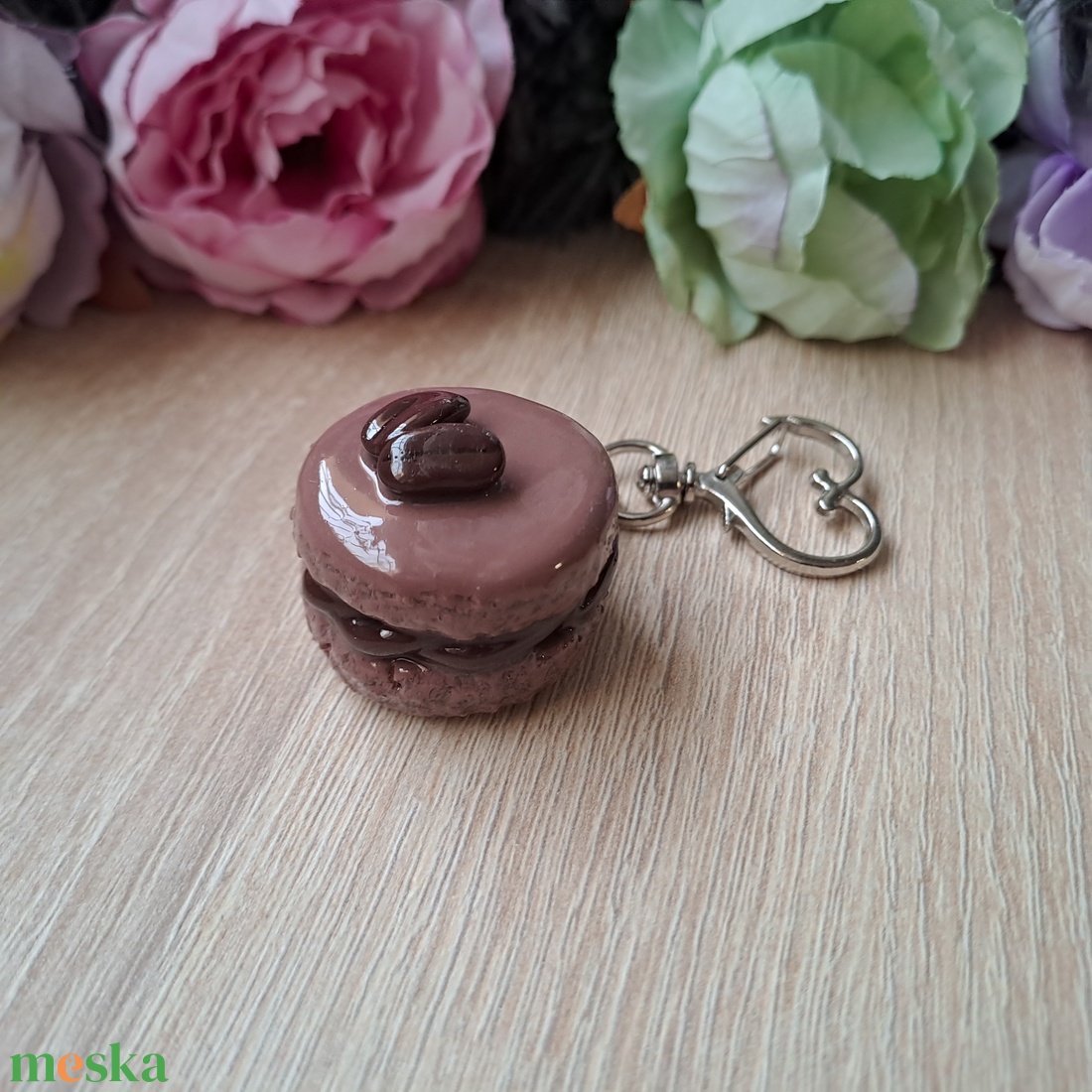 Kávés macaron kulcstartó - táska & tok - kulcstartó & táskadísz - kulcstartó - Meska.hu Kávés macaron kulcstartó - táska & tok - kulcstartó & táskadísz - kulcstartó - Meska.hu