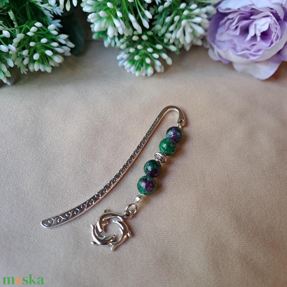 Ásvány és delfinek könyvjelző - könyv & zene - könyvjelző - Meska.hu