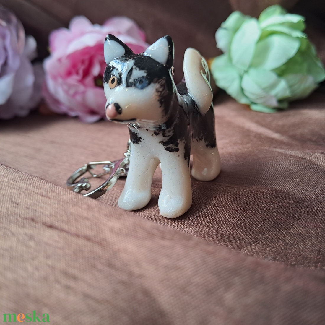 Husky/malamut kulcstartó - táska & tok - kulcstartó & táskadísz - kulcstartó - Meska.hu