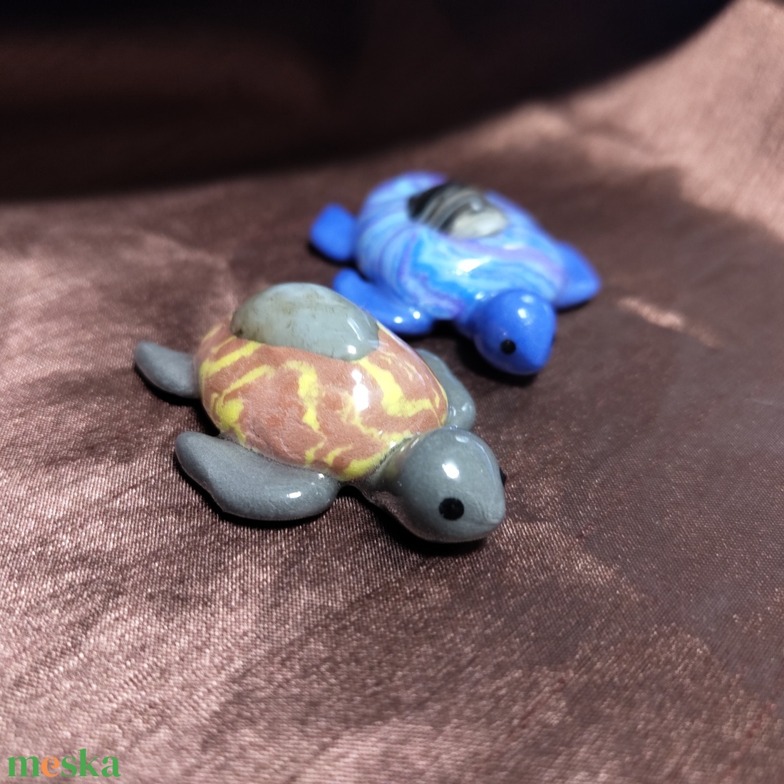 Achát hátú tengeri teki asztal barát - otthon & életmód - dekoráció - asztal és polc dekoráció - asztaldísz - Meska.hu