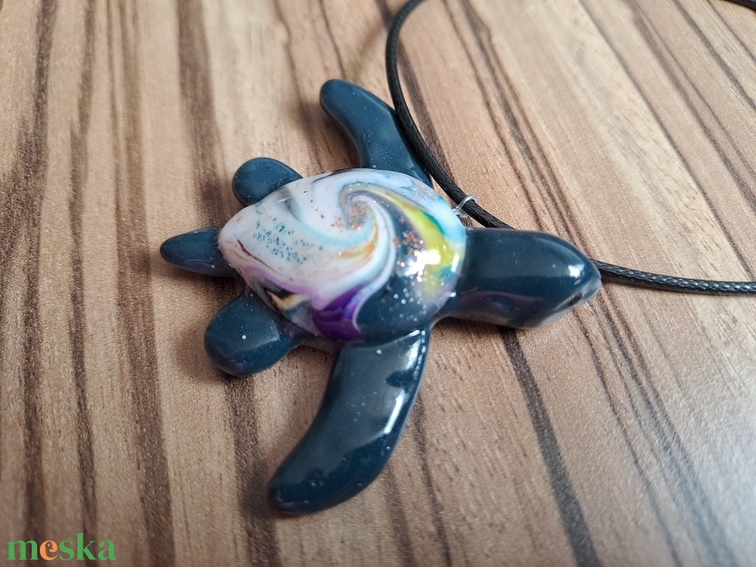 Tengeri teknős nyaklánc - ékszer - nyaklánc - medálos nyaklánc - Meska.hu