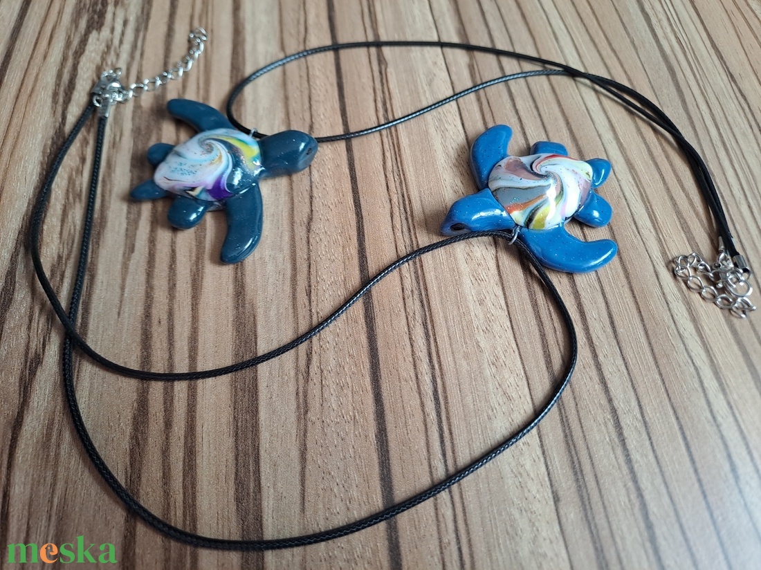 Tengeri teknős nyaklánc - ékszer - nyaklánc - medálos nyaklánc - Meska.hu