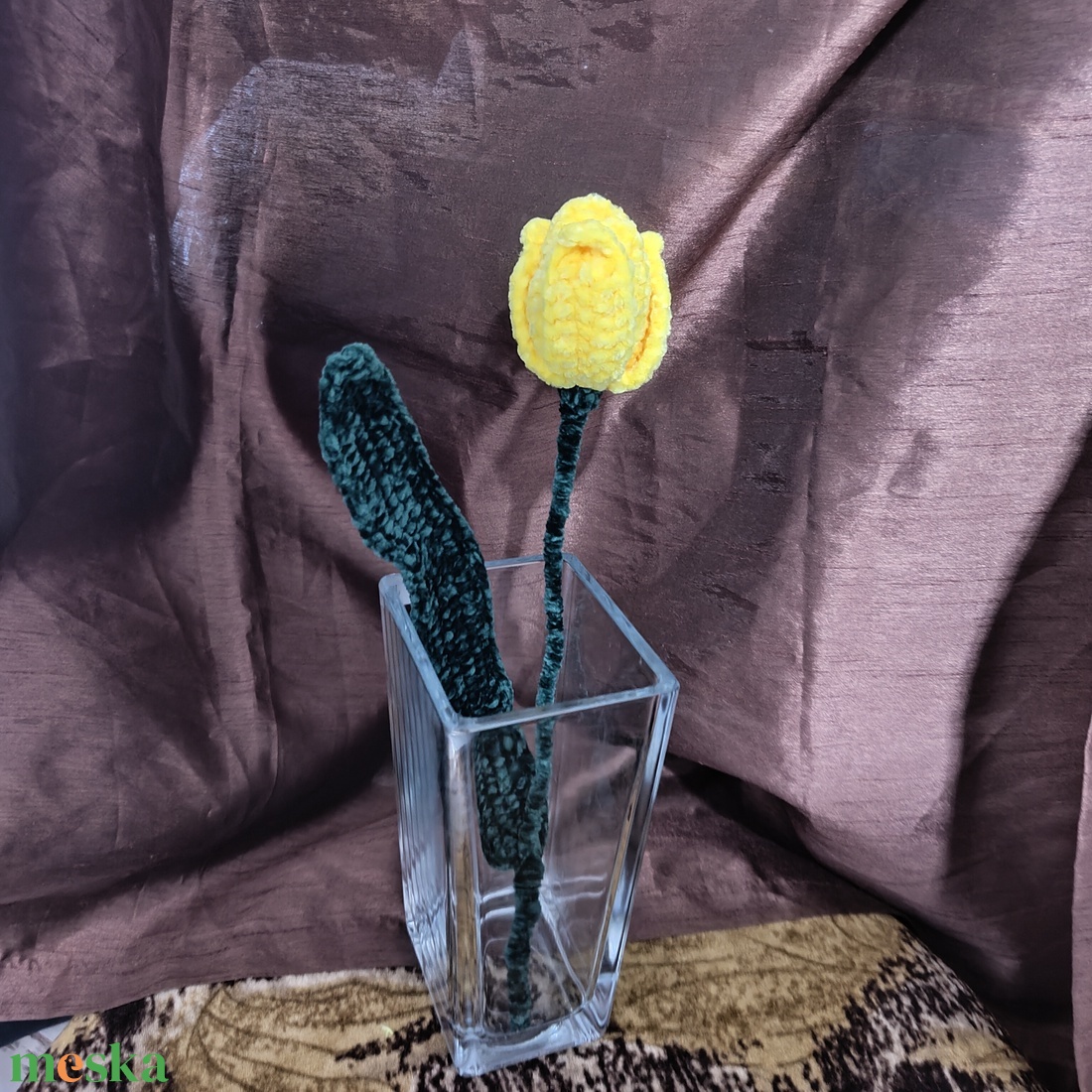 Horgolt zsenília tulipán - otthon & életmód - dekoráció - Meska.hu