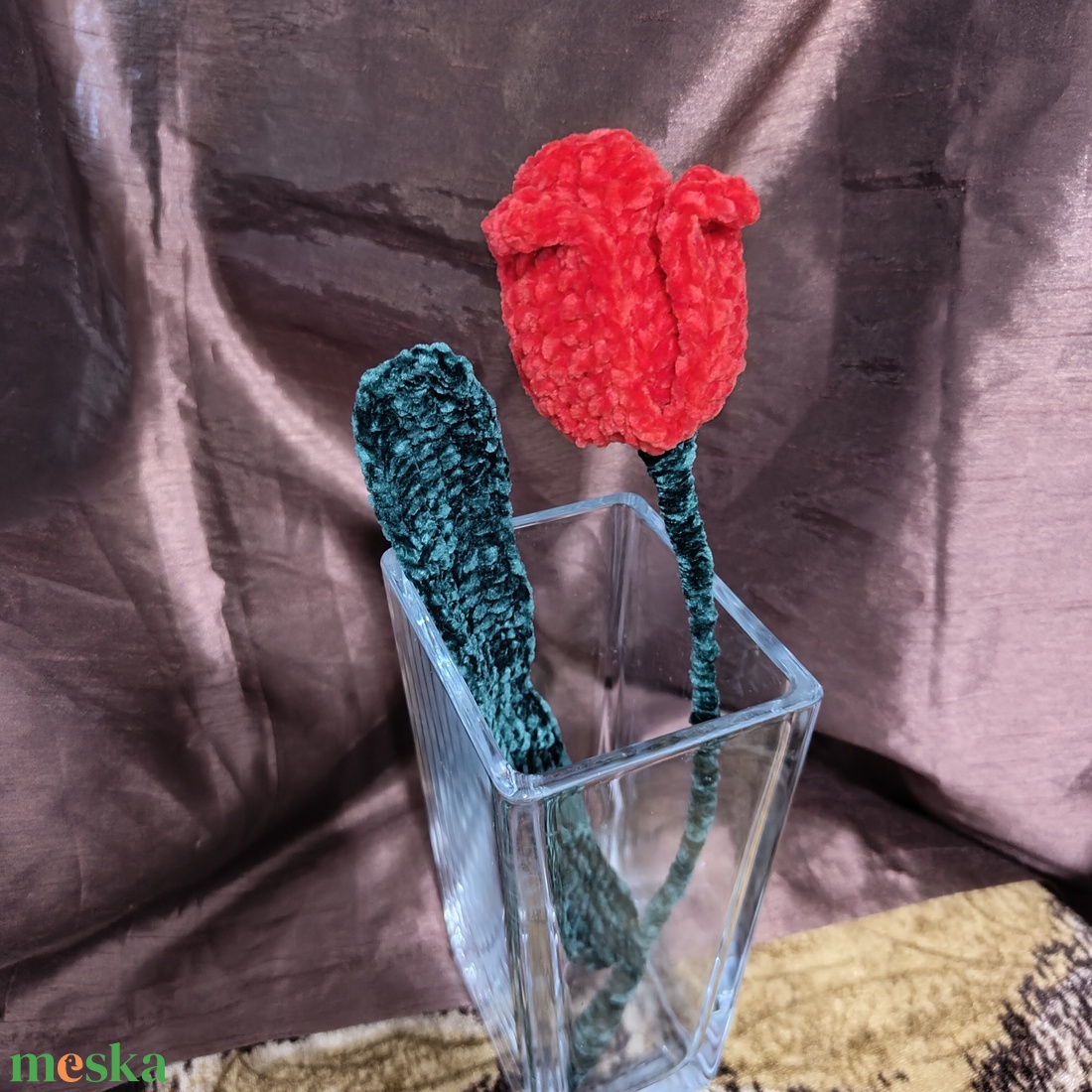 Horgolt zsenília tulipán - otthon & életmód - dekoráció - Meska.hu