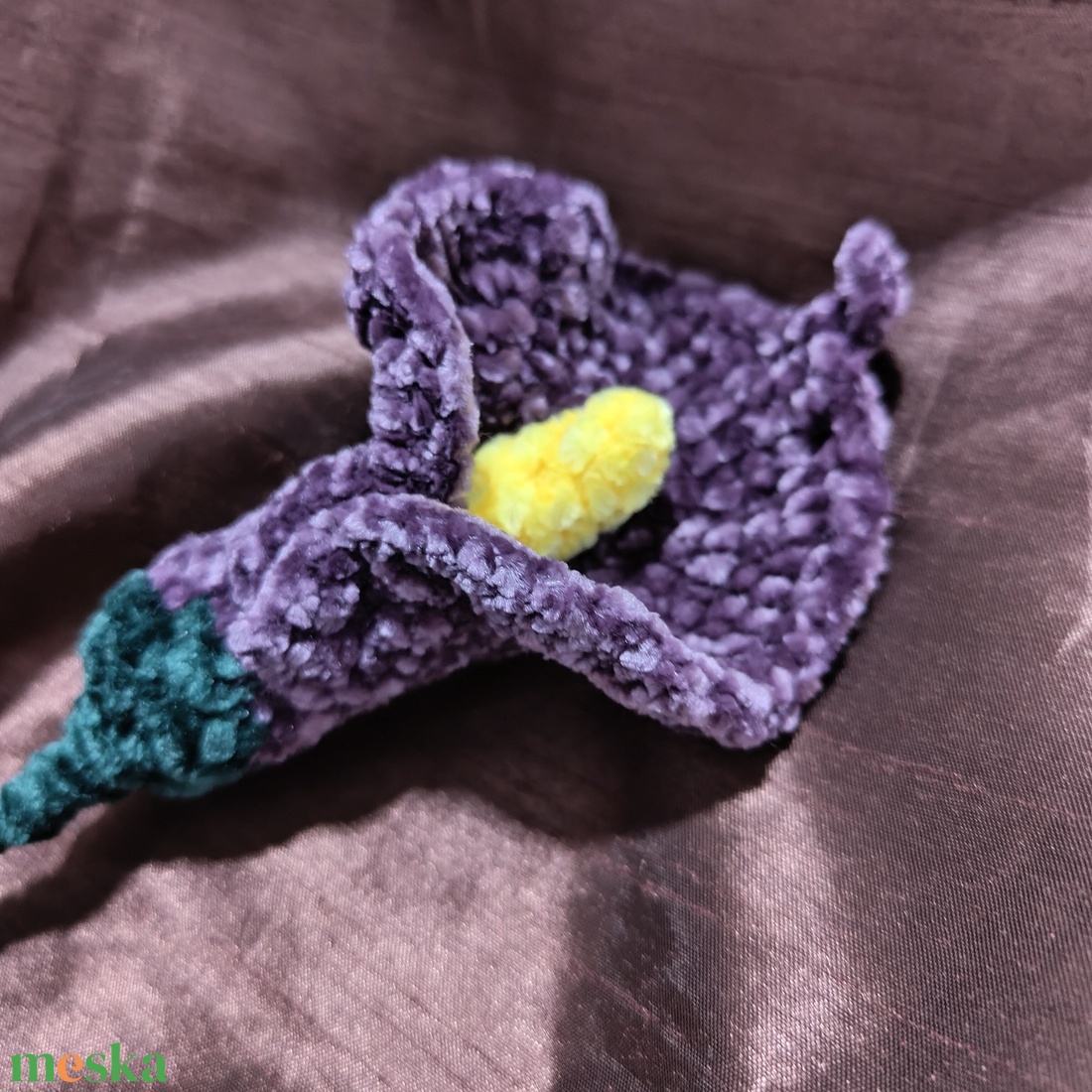 Horgolt zsenília kála - otthon & életmód - virágdekoráció - virágok - szálas virág - Meska.hu