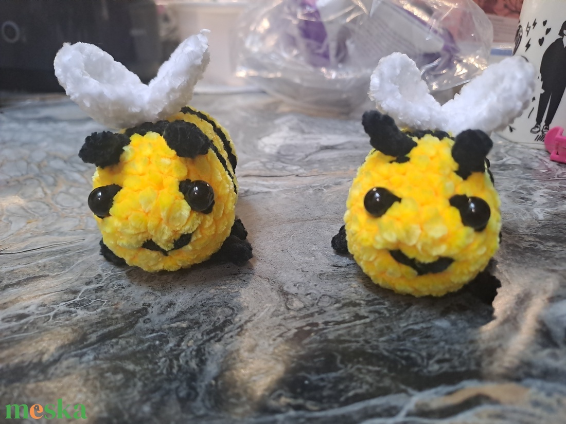 Horgolt méhecske - játék & sport - plüssállat & játékfigura - méhecske - Meska.hu
