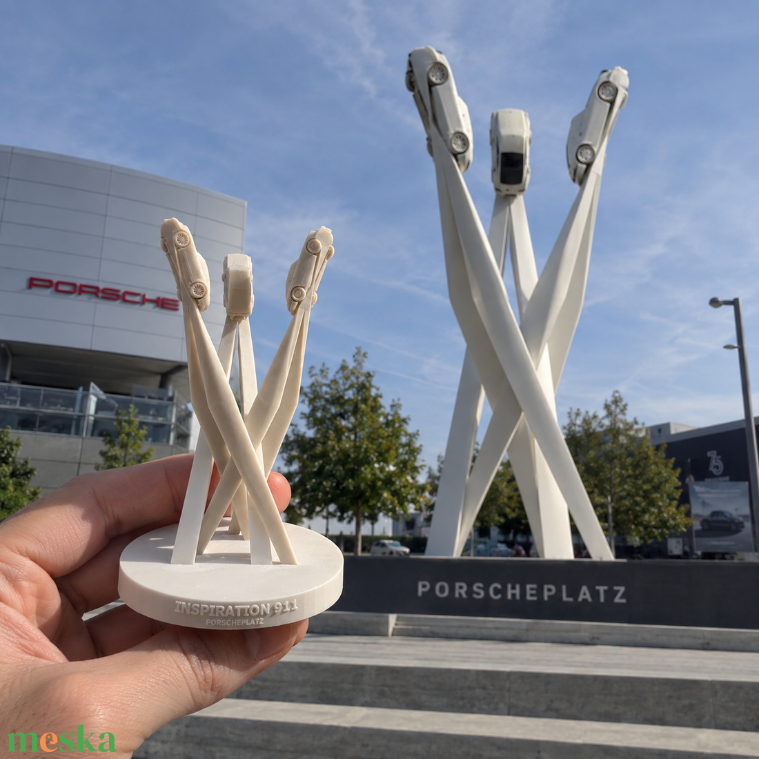 Porscheplatz Inspiration 911 � 3D nyomtatott Porsche szobor - otthon & életmód - dekoráció - asztal és polc dekoráció - asztaldísz - Meska.hu