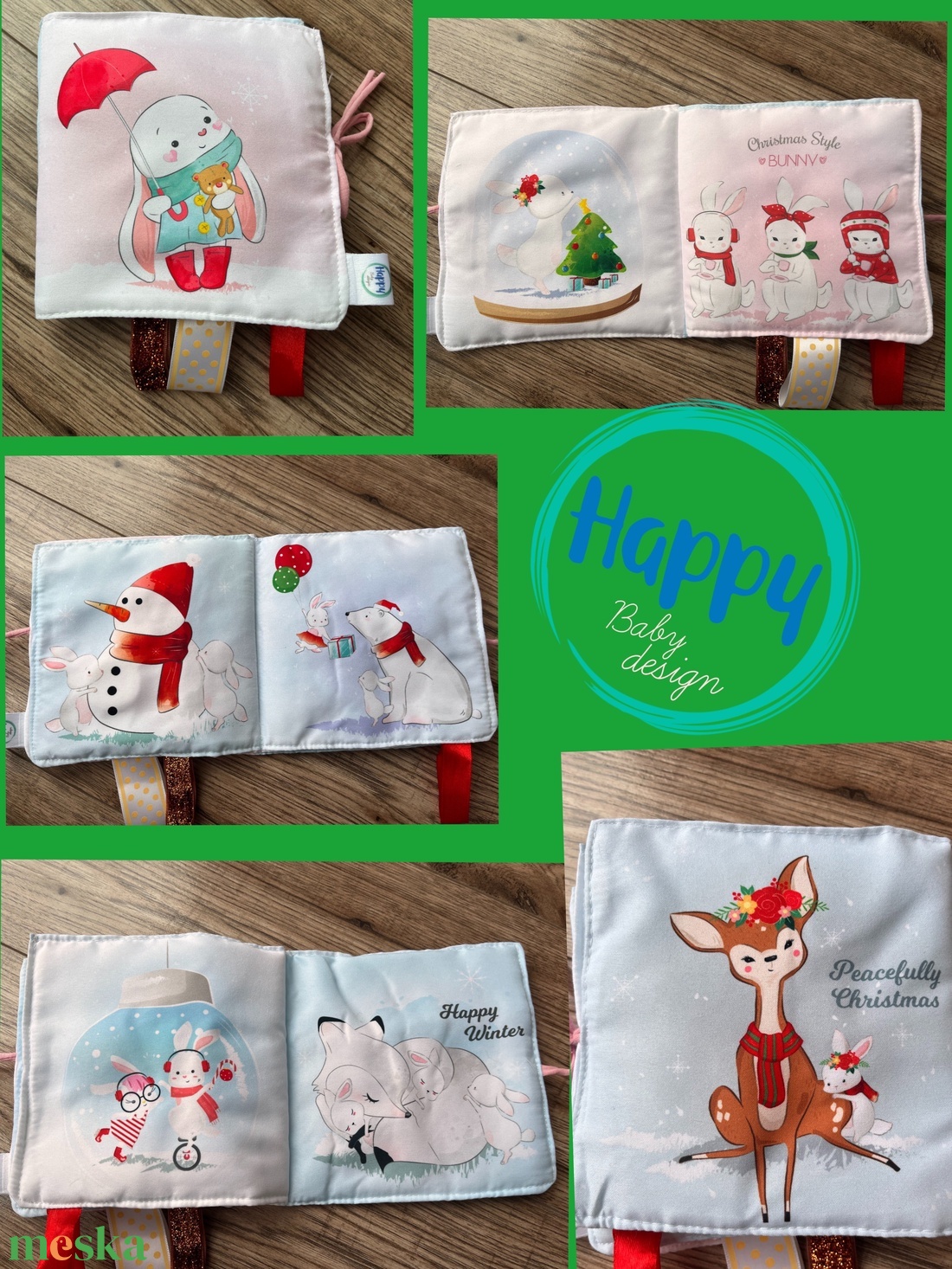 Baba textil könyv játék - játék & sport - textilkönyv & babakönyv - Meska.hu