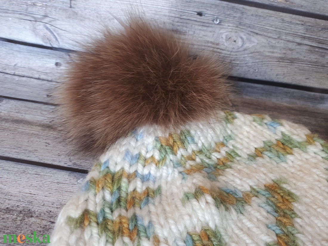  Kötött melanzs sapka babának, többszínű akril sapka meleg és hangulatos - ruha & divat - sál, sapka, kendő - fejpánt - Meska.hu