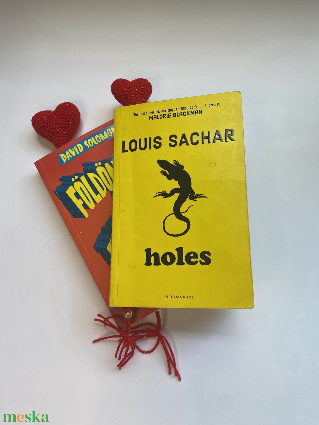 Szív alakú könyvjelző, ajándék Valentin-napra - diy (csináld magad) - egységcsomag - Meska.hu