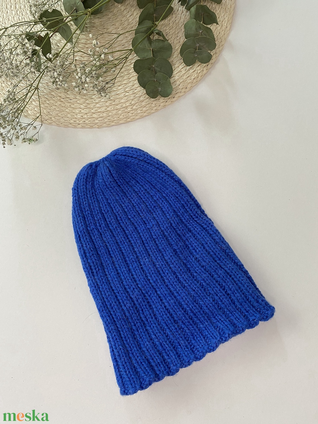 Kék kötött sapka gyerekeknek merinó és alpaka gyapjúból. Uniszex, így fiúknak és lányoknak is megfelelő - ruha & divat - gyerekruha - Meska.hu