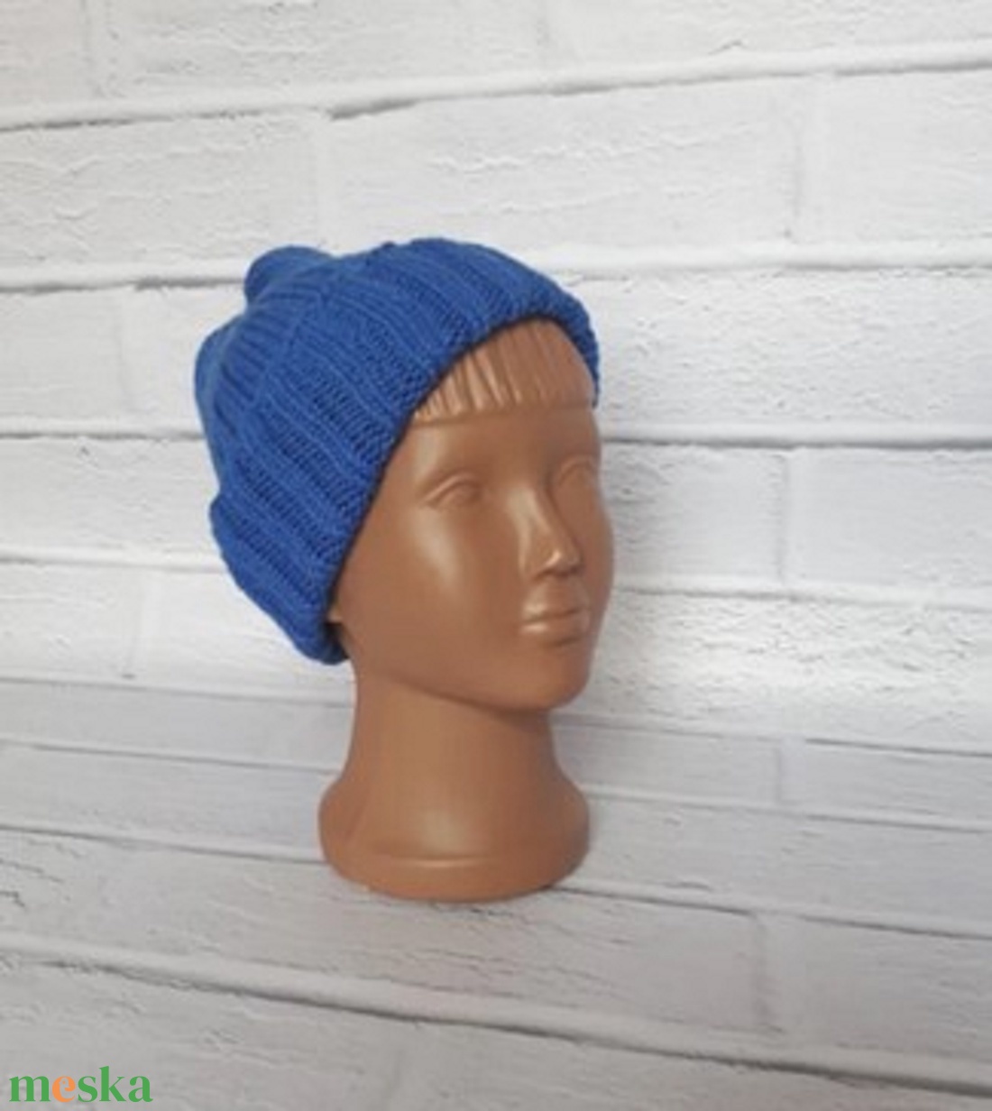 Kék kötött sapka gyerekeknek merinó és alpaka gyapjúból. Uniszex, így fiúknak és lányoknak is megfelelő - ruha & divat - gyerekruha - Meska.hu