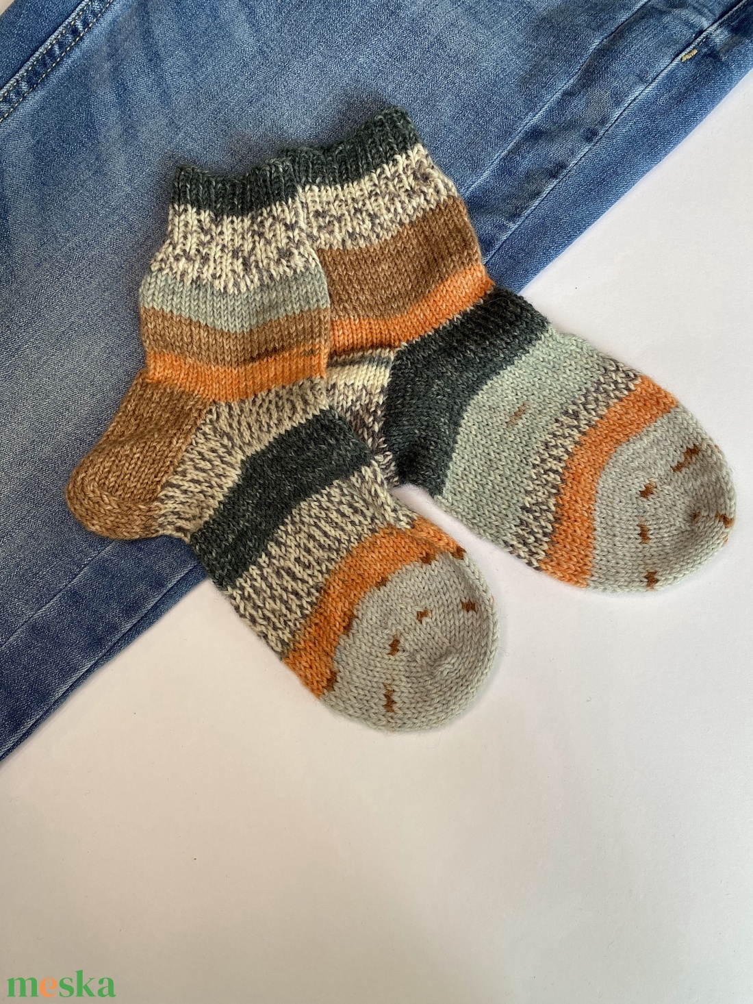 Gyerekzokni mérete EU27-28 vagy 18 cm. kézzel kötött gyerekzokni, nagyon meleg otthon. BABY, tipegő, gyermek gyapjú zo - karácsony - mikulás - mikulás zsák - Meska.hu