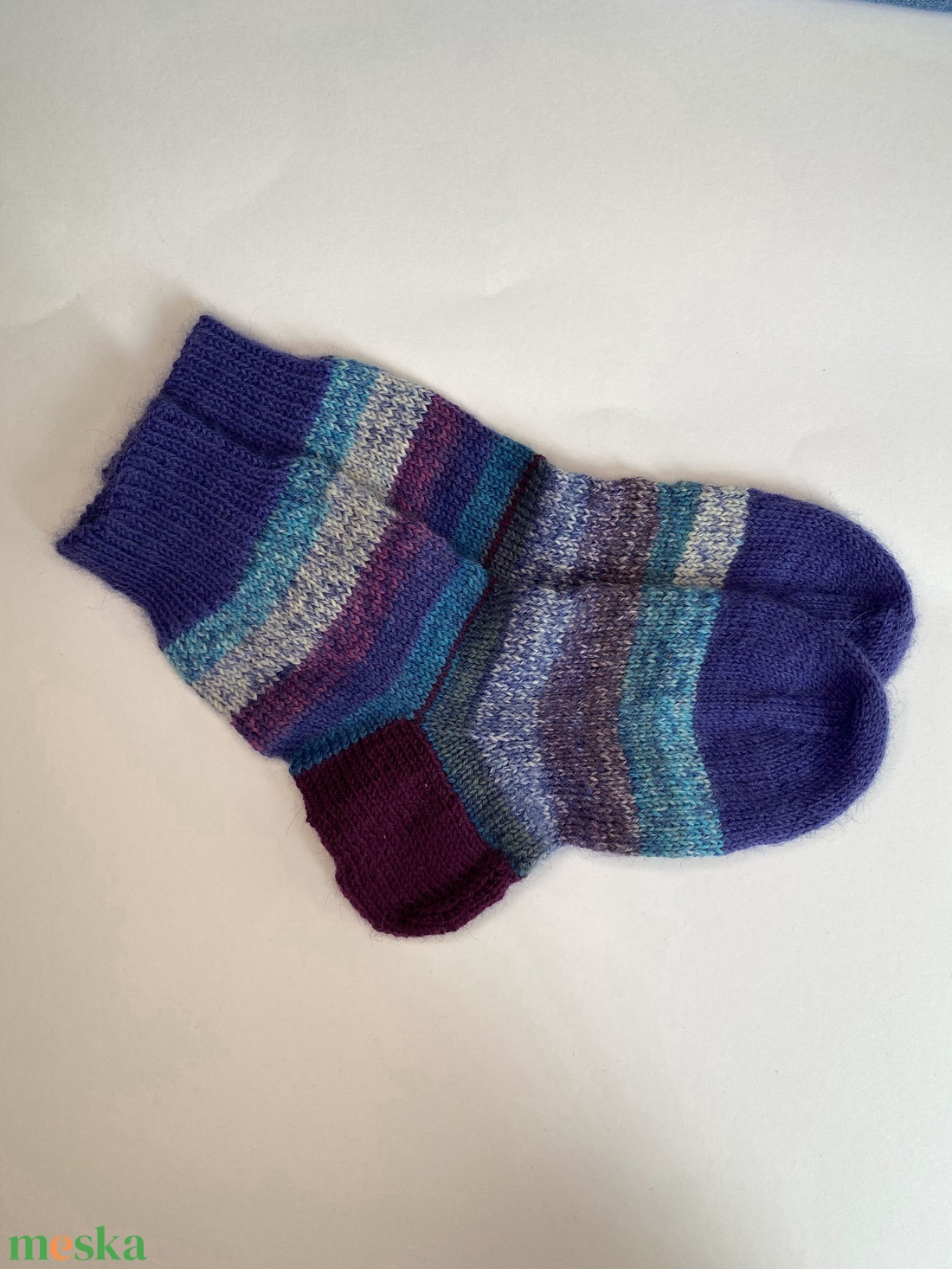 Gyerekzokni mérete EU33-34 vagy 20.5cm.kézzel kötött gyerekzokni, nagyon meleg otthon. BABY, tipegő, gyermek gyapjú zo - baba - mama - babaruházat - babazokni - Meska.hu