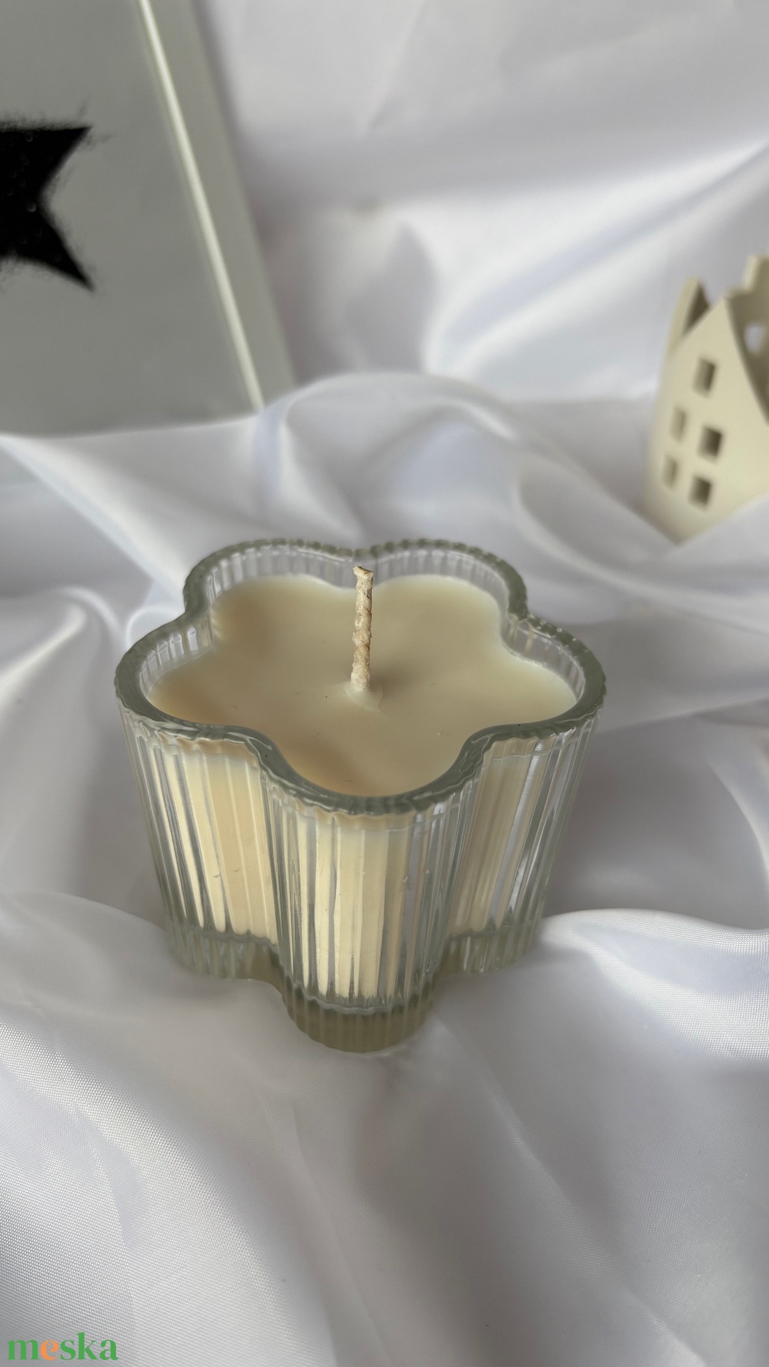 Kézzel készített szójagyertya sakura illóolajjal. - otthon & életmód - gyertya, illat, aroma - gyertya - Meska.hu