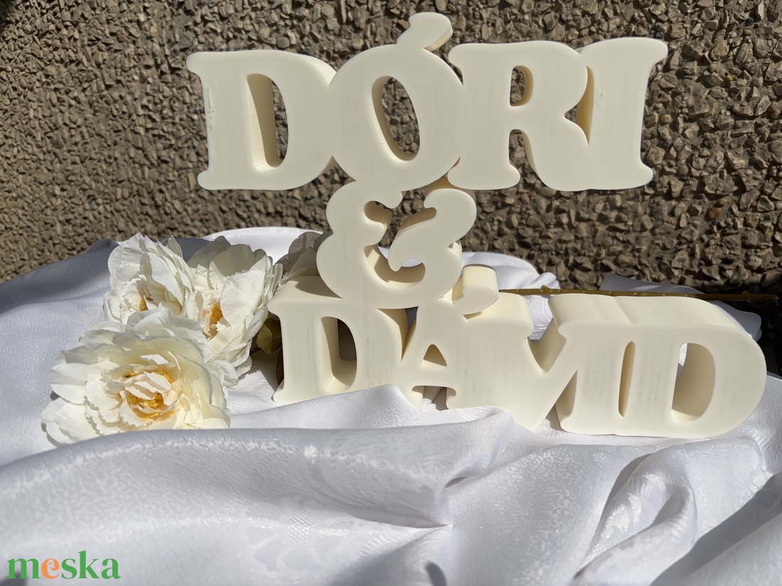 Egyedi felirat esküvőre, lagzira - otthon & életmód - dekoráció - dísztárgy - Meska.hu