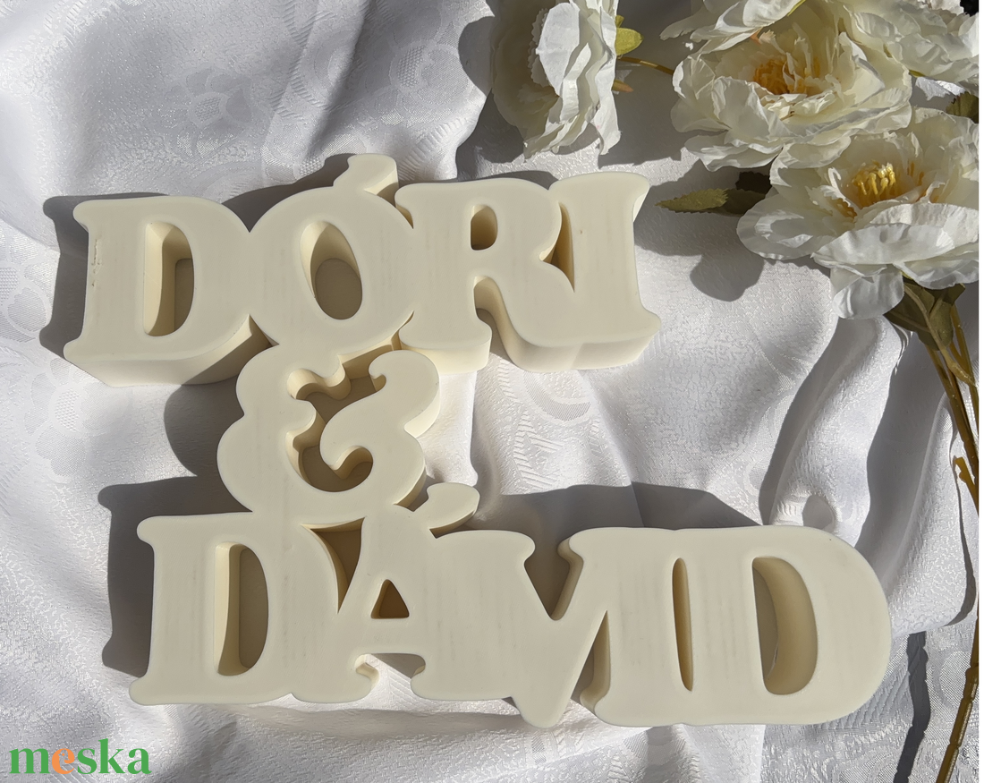 Egyedi felirat esküvőre, lagzira - otthon & életmód - dekoráció - dísztárgy - Meska.hu