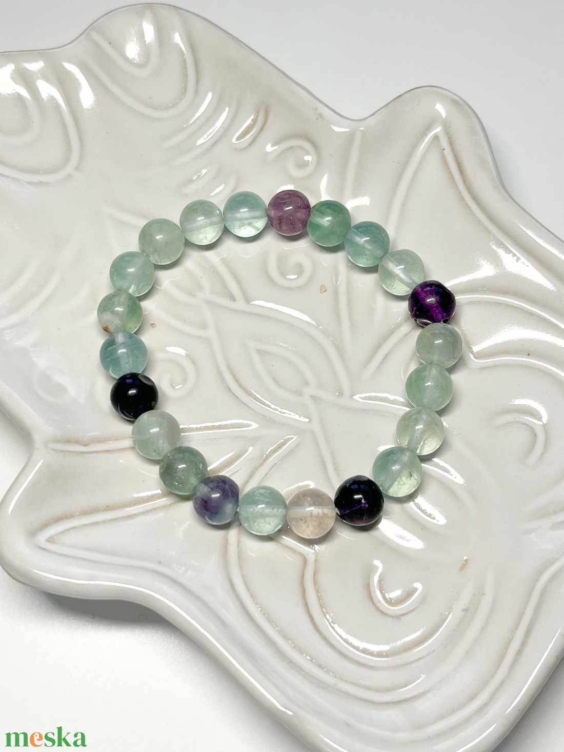 Szivárvány fluorit ásvány karkötő - ékszer - karkötő - gyöngyös karkötő - Meska.hu Szivárvány fluorit ásvány karkötő - ékszer - karkötő - gyöngyös karkötő - Meska.hu