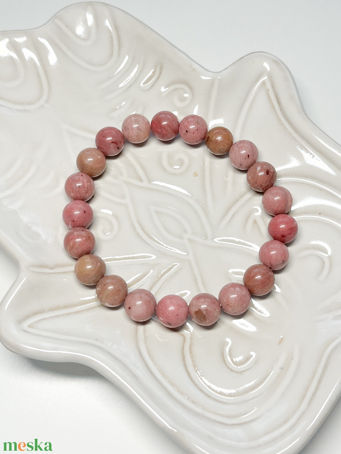 Rodonit ásvány karkötő - ékszer - karkötő - gyöngyös karkötő - Meska.hu Rodonit ásvány karkötő - ékszer - karkötő - gyöngyös karkötő - Meska.hu