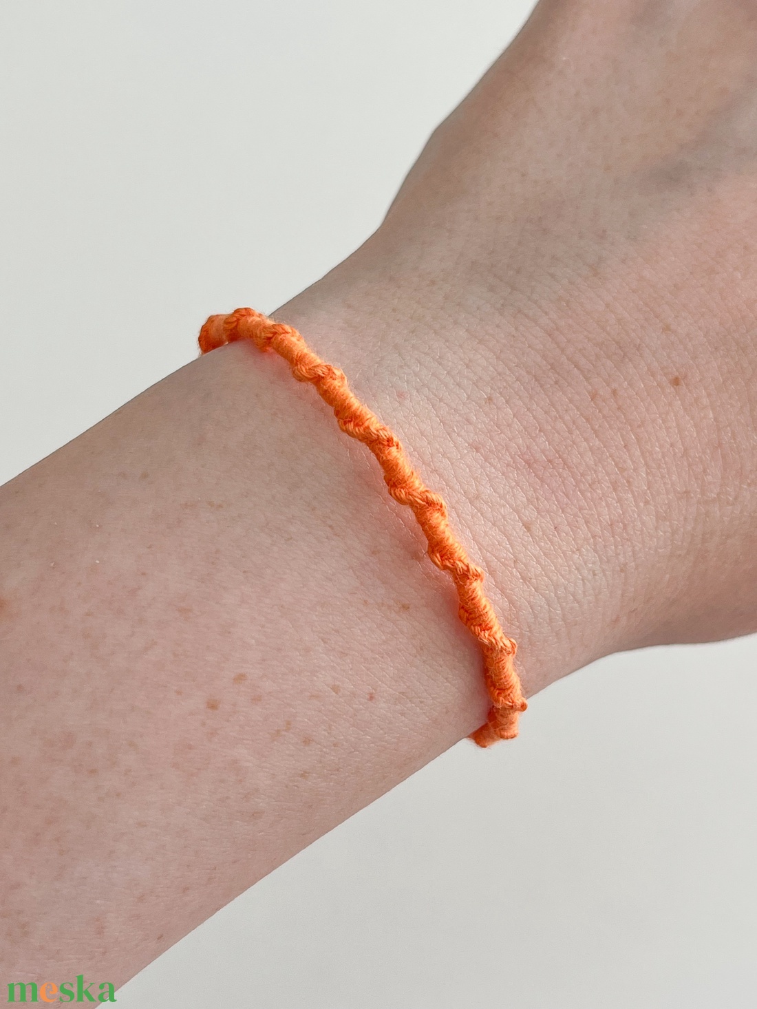 Spirálos karkötő - Clementine - ékszer - karkötő - fonott karkötő - Meska.hu