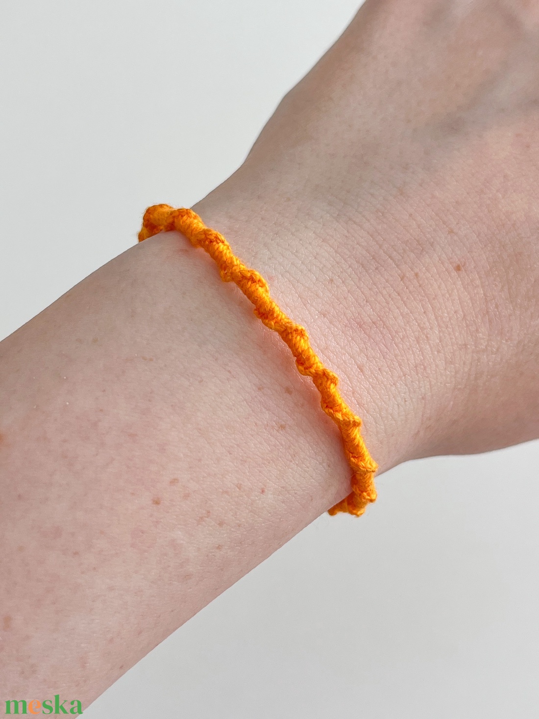 Spirálos karkötő - Orange - ékszer - karkötő - fonott karkötő - Meska.hu