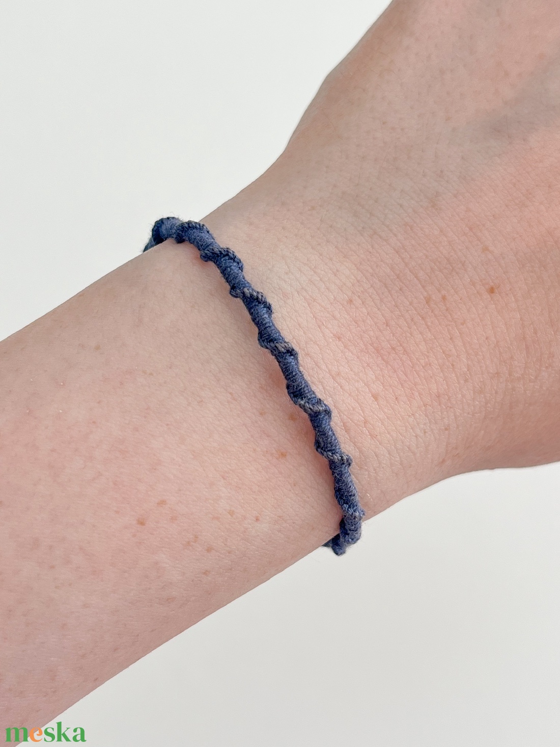 Spirálos karkötő - Blueberry - ékszer - karkötő - fonott karkötő - Meska.hu
