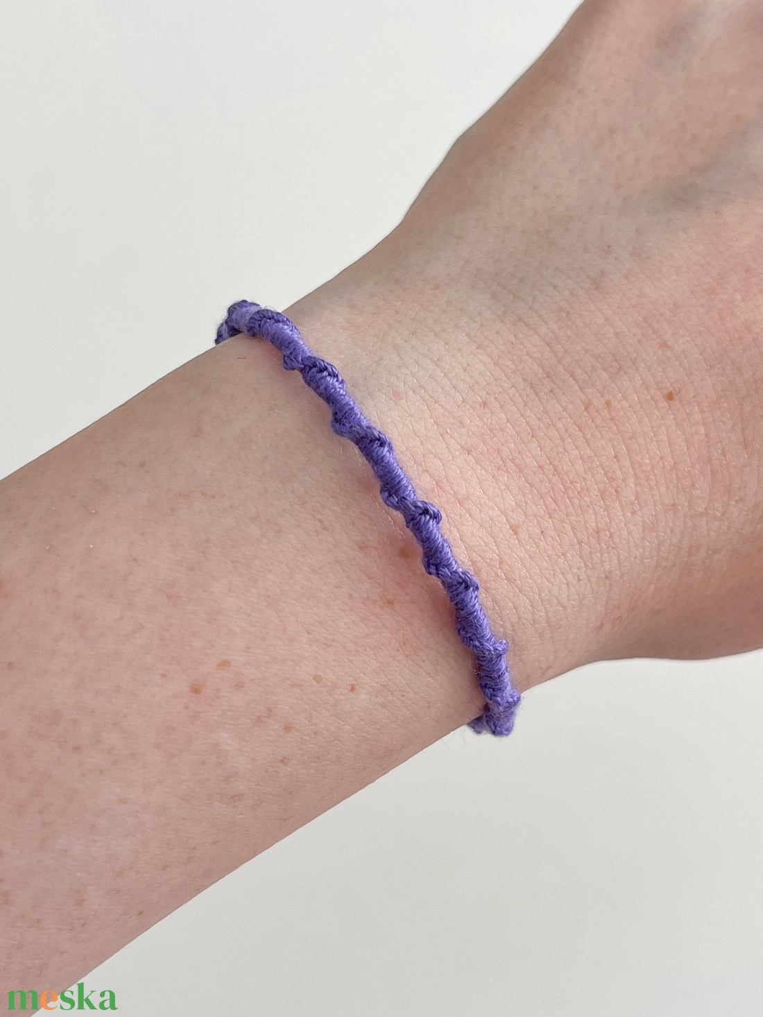 Spirálos karkötő - Lavender - ékszer - karkötő - fonott karkötő - Meska.hu