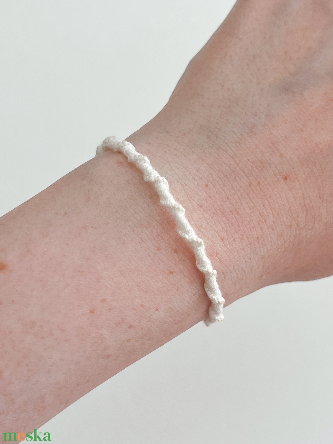 Spirálos karkötő - Coconut - ékszer - karkötő - fonott karkötő - Meska.hu
