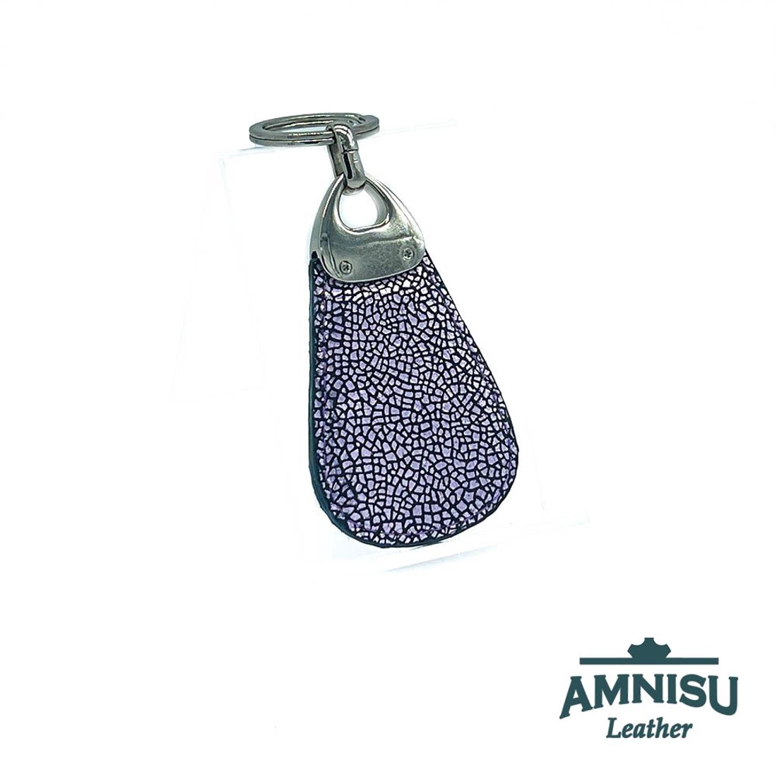 Metál lila mozaik mintás csepp alakú kristály köves kulcstartó H4028 - táska & tok - kulcstartó & táskadísz - kulcstartó - Meska.hu
