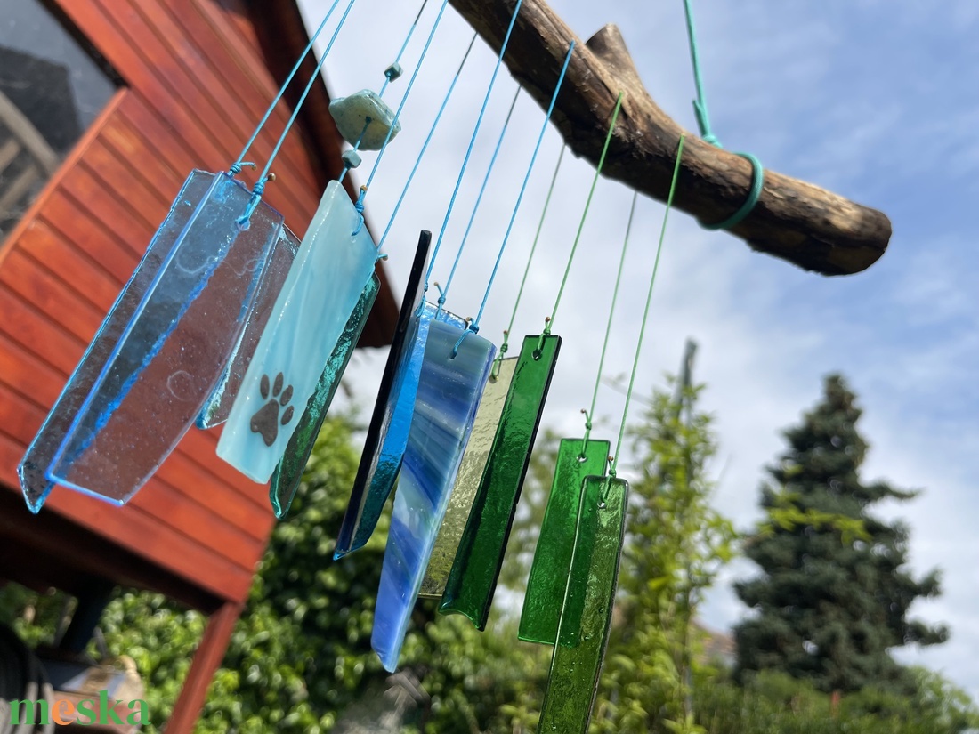 Üveg szélcsengő, kutya cica tappancs - otthon & életmód - dekoráció - fali és függő dekoráció - függődísz - Meska.hu Üveg szélcsengő, kutya cica tappancs - otthon & életmód - dekoráció - fali és függő dekoráció - függődísz - Meska.hu